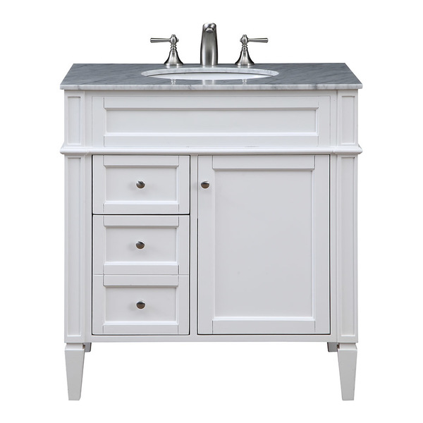 Elegant Decor 32 Single Bathroom Vanity Set In White" VF-1024